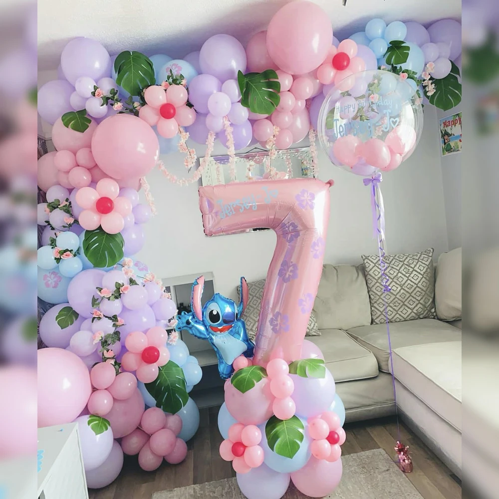 

143 шт., детский студийный фон из латекса с изображением Лило и ститча