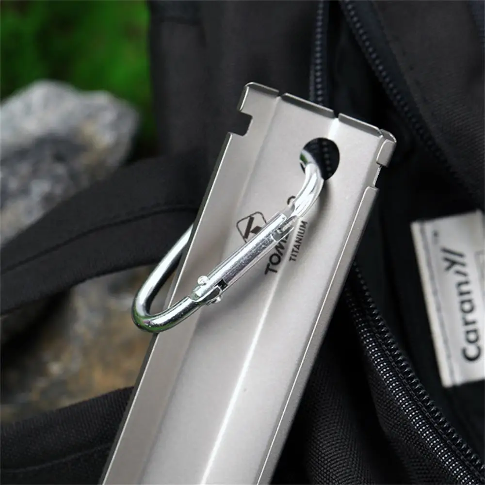 TOMSHOO Titanium Shovel Serrated Trowel Portable Outdoor Camping Survival Tool Ultralight Hiking Gardening лопата для выживания
