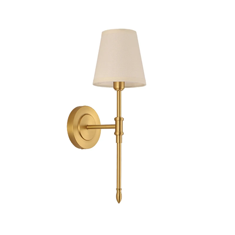 북유럽 구리 램프 장식 거울에 대 한 농촌 벽 램프 침실 복도 계단 현대 벽 Sconce 실내 Luminaire led 조명