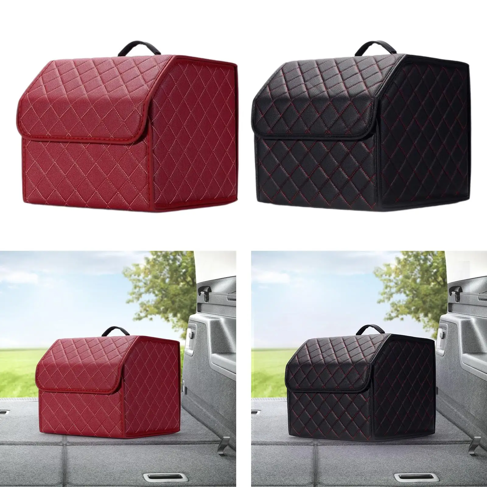 Car Trunk Organizer Heavy Duty Container Cargo Storage Box Travel Accessories Cargo Bag for MPV Vehicles Trucks Suvs