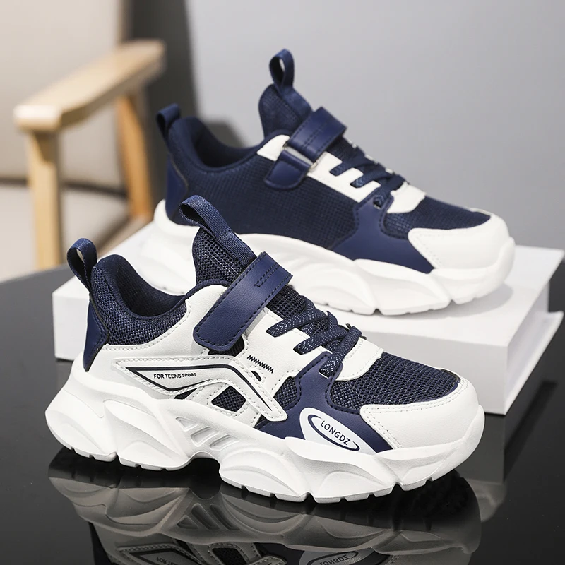 New Boy Sneaker 4 To 12 Years Children Casual Shoes Platform School Tennis Sneaker Breathable Mesh Summer Boy Sports Shoes