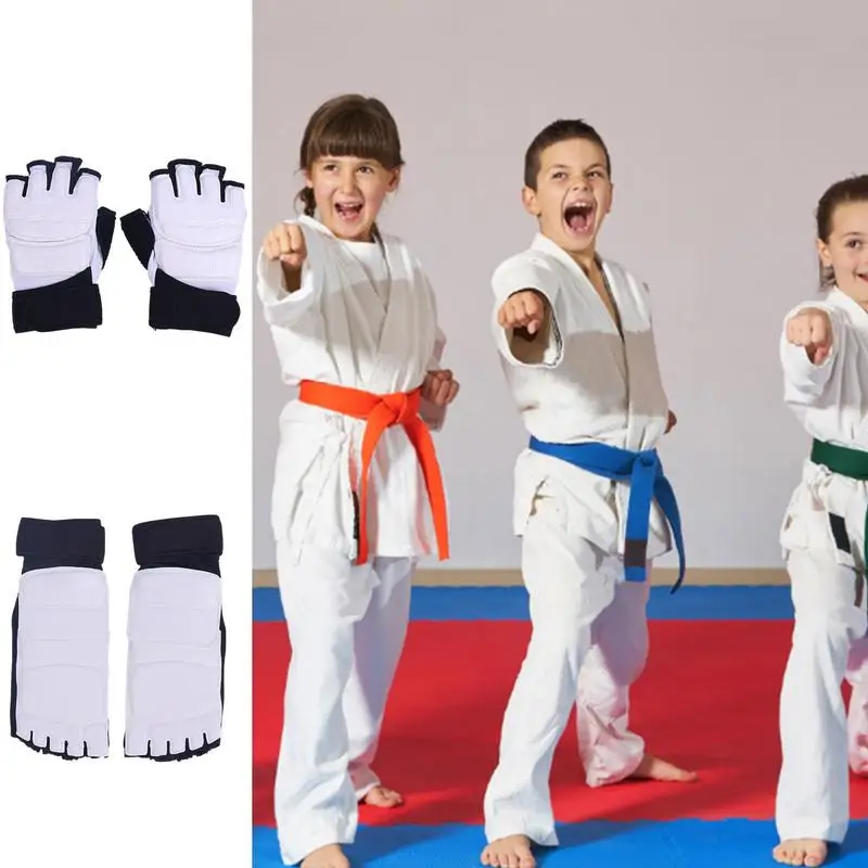 Taekwondo Gloves Karate Sparring Gear Hand Foot Protector Boxing Gloves Hand Foot Protector MMA Taekwondo Adult Kids