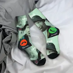 John Pork Inspired Warm & Soft Men's Skateboard Socks - Fun & Non - Slip Custom Gift - One size (16)