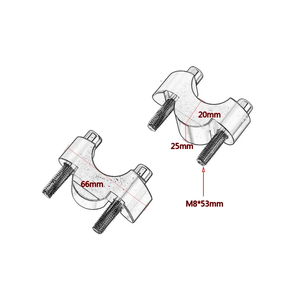 GSXS-1000 GSX-S1000F GSX-S1000GT Motor Handlebar Mount Raiser Up 20mm Increase Higher For Suzuki GSXS1000 1000F 1000GT 2015-2023 images - 6