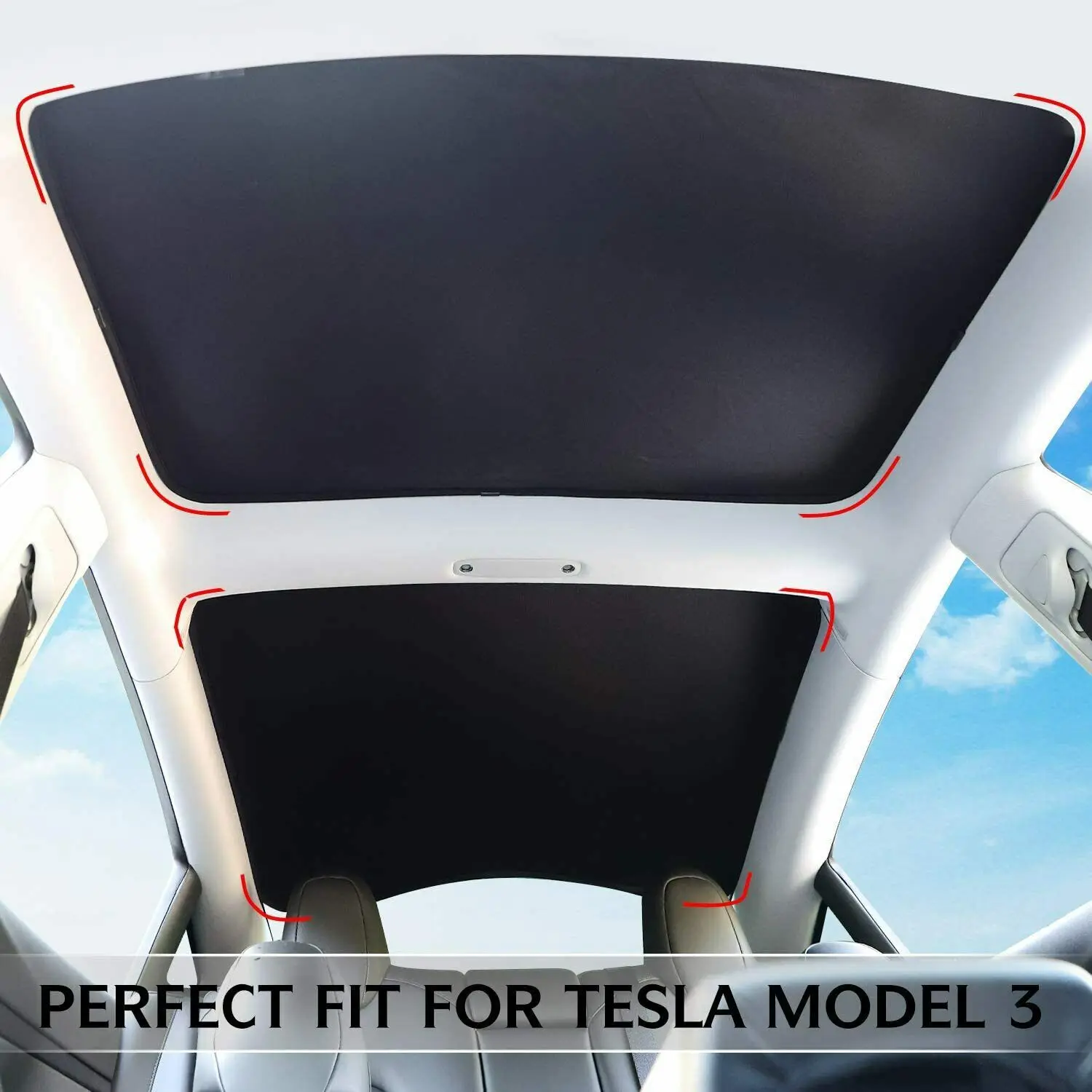 Car Sunroof Sunshade For Tesla Model Y Juniper 2025 Glass Roof Sun Shade Skylight Blind Shading Net New Model 3 Cover