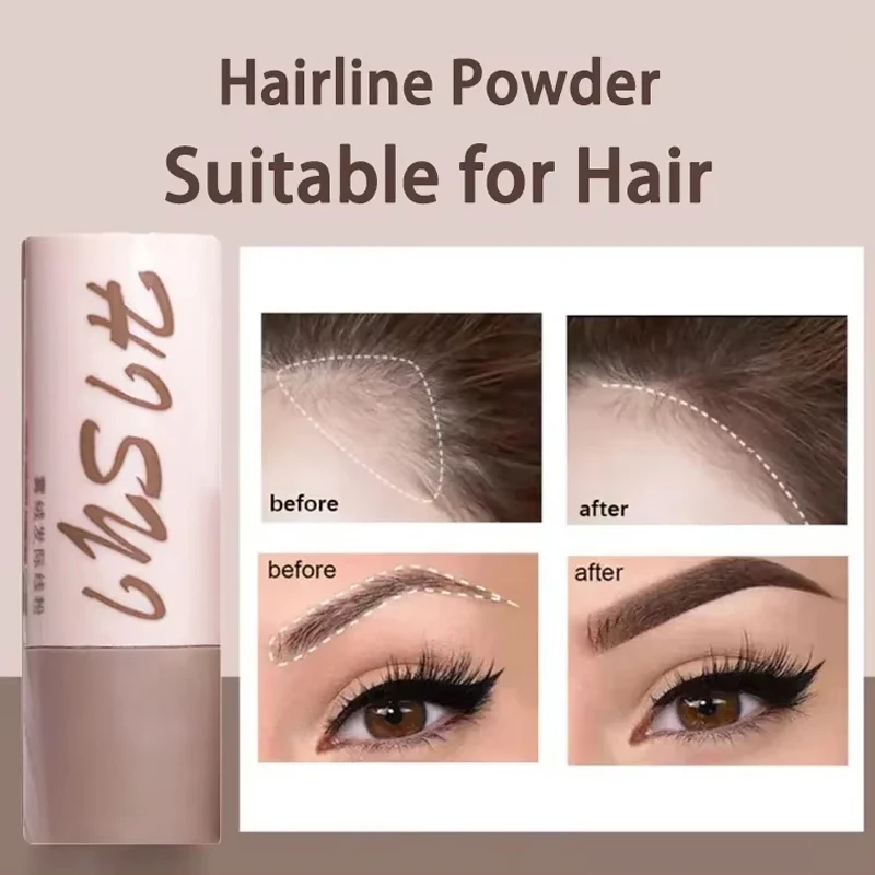 Hairline Shadow Powder Concealer Sponge Pen Fills Hair Roots Waterproof Long-lasting