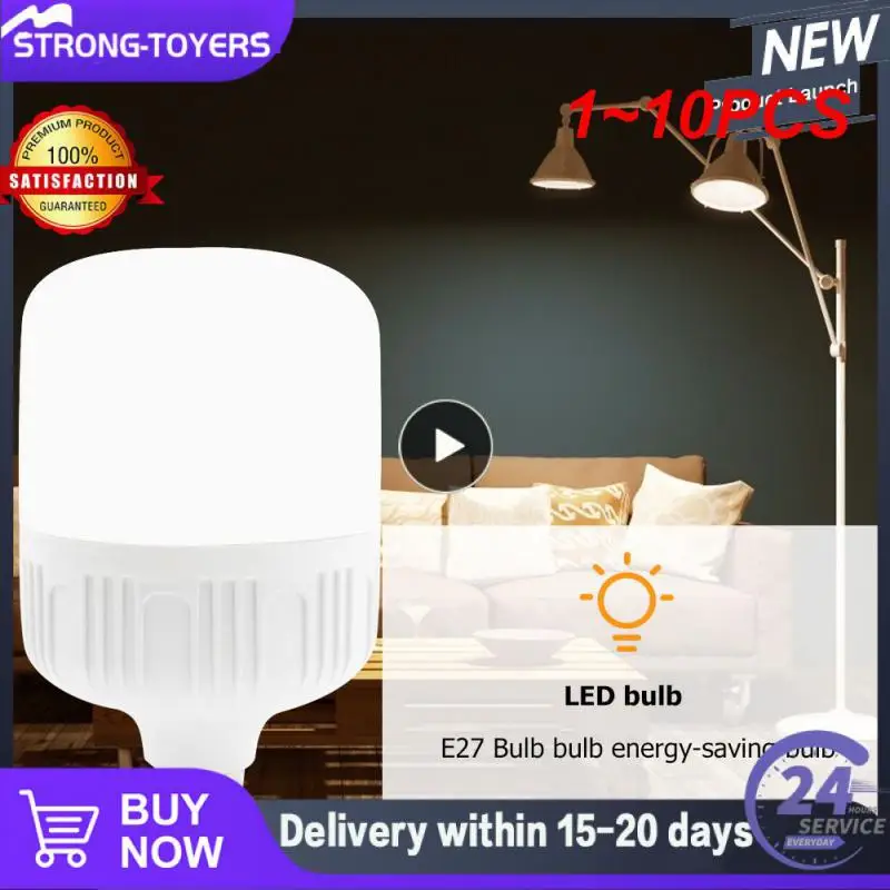 1~10PCS High power LED lamp E27 B22 LED bulb AC220V 230V 240V 60W 15W 20W 30W 40W 50W Smart IC Lampada LED Spotlight Table Lamps