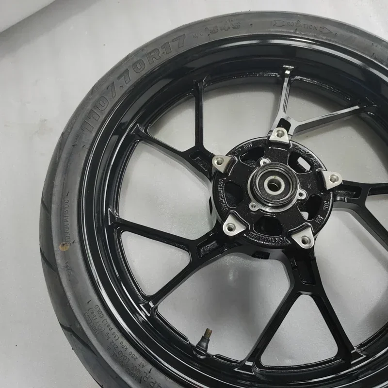 The product can be customized. Motorcycle front tire assembly rim hub 110/70-17