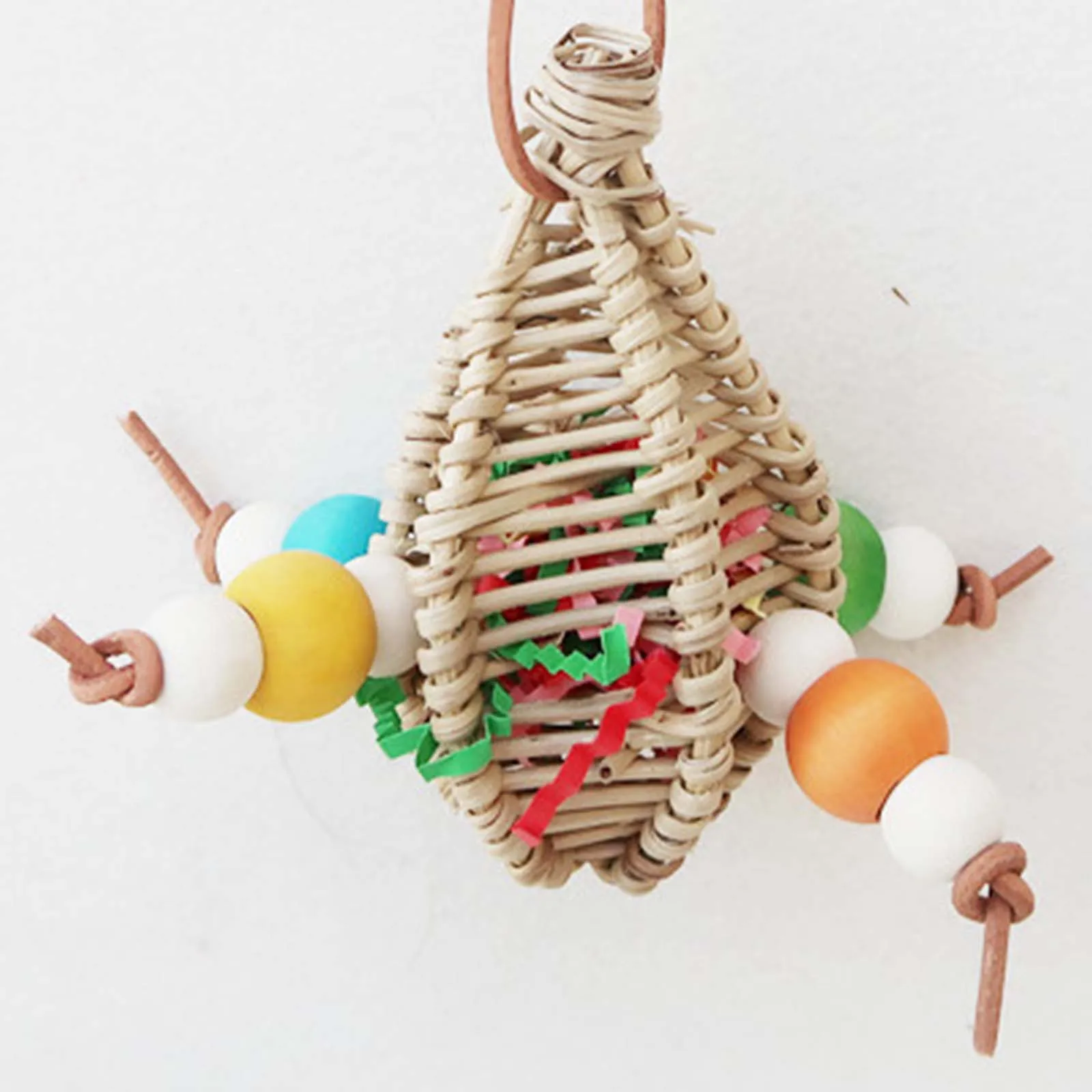 Bird Parrot Chew Toy Bird Chew Hang Toys Interactive Toys Turntable Stand Playing Cage Accessories Pet Supplies 4