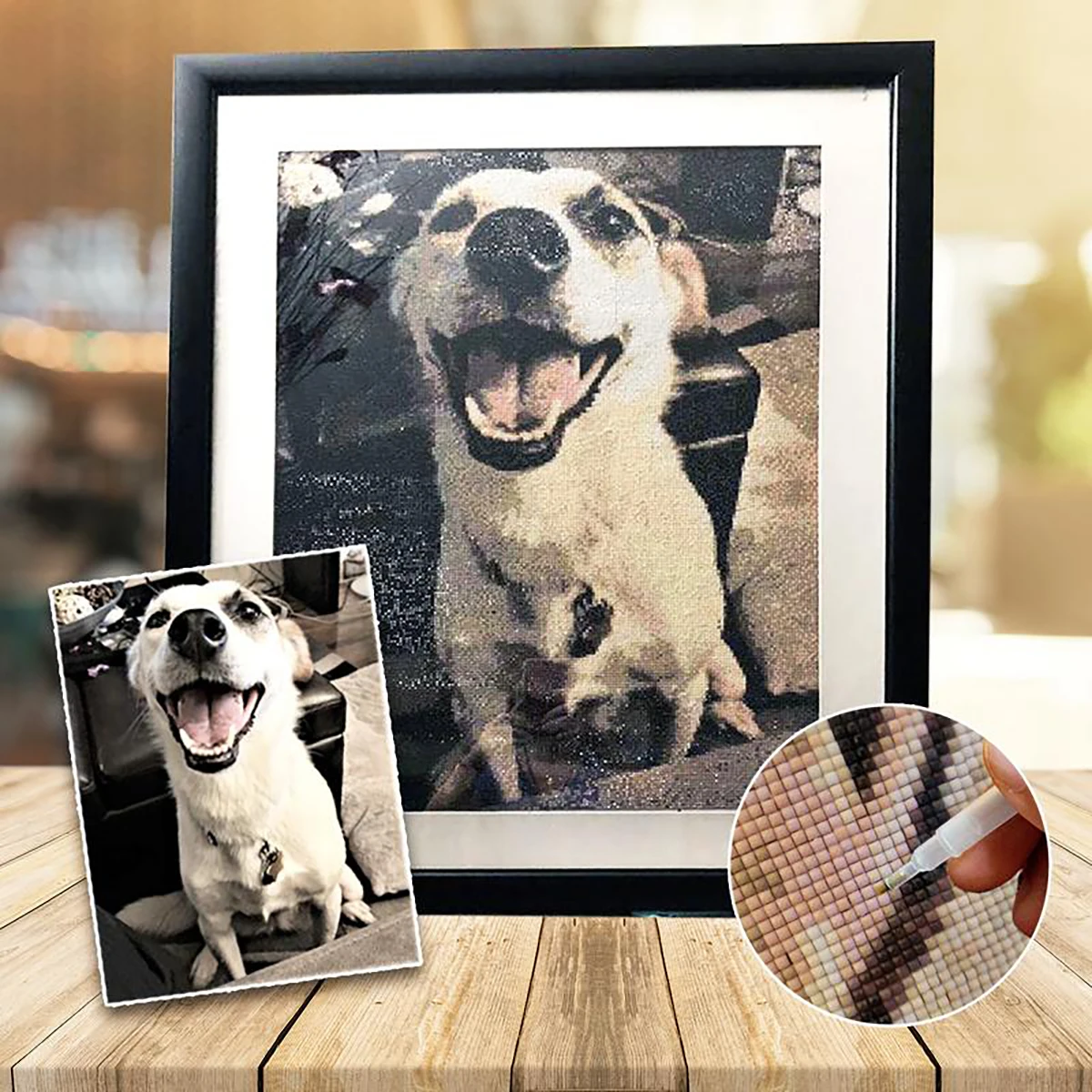 

Personalised Photo Diamond Painting Full Drill Art Supplies for Adults Cross Stitch Kits for Kids Cross Stitch Accessories Paint