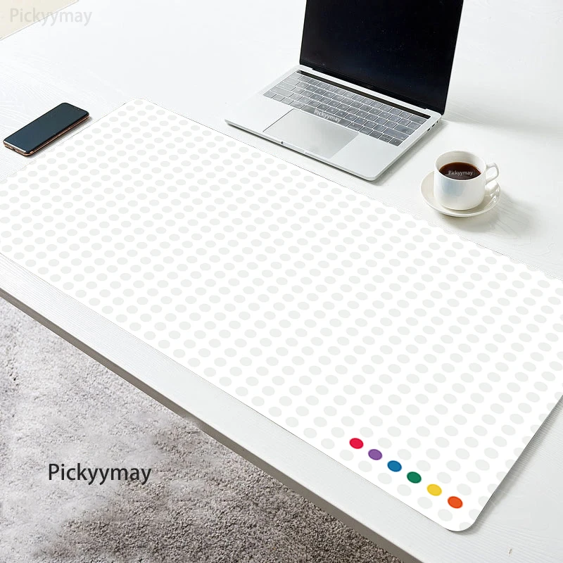 

Mouse Pad White Gaming Keyboard Rubber Large Mause Desk Mat Art Pc Rug Computer Table Carpet Large Mousepad Office Accessories
