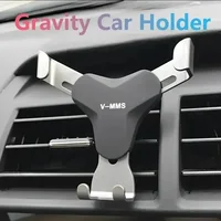 Y-shaped Gravity Car Mobile Phone Holder Car Mounted Air Vent Clip Cellphone Stand Support GPS Navigation Bracket for Smartphone - Image 2