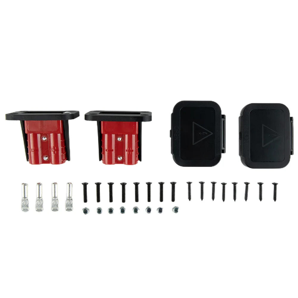Twin Dual Flush Mount 50 Amp For Anderson Plug Mounting Bracket Caravan Trailer Truck For Anderson Connection Plug Connector 1pc