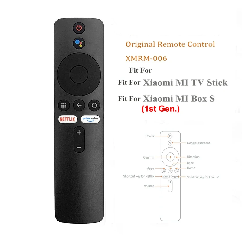 Pour Xiaomi MI Box S Bluetooth Télécommande Vocale XMRM-006 Smart TV Box MI TV Stick MDZ-22-AB MDZ-24-AA Google Assistant