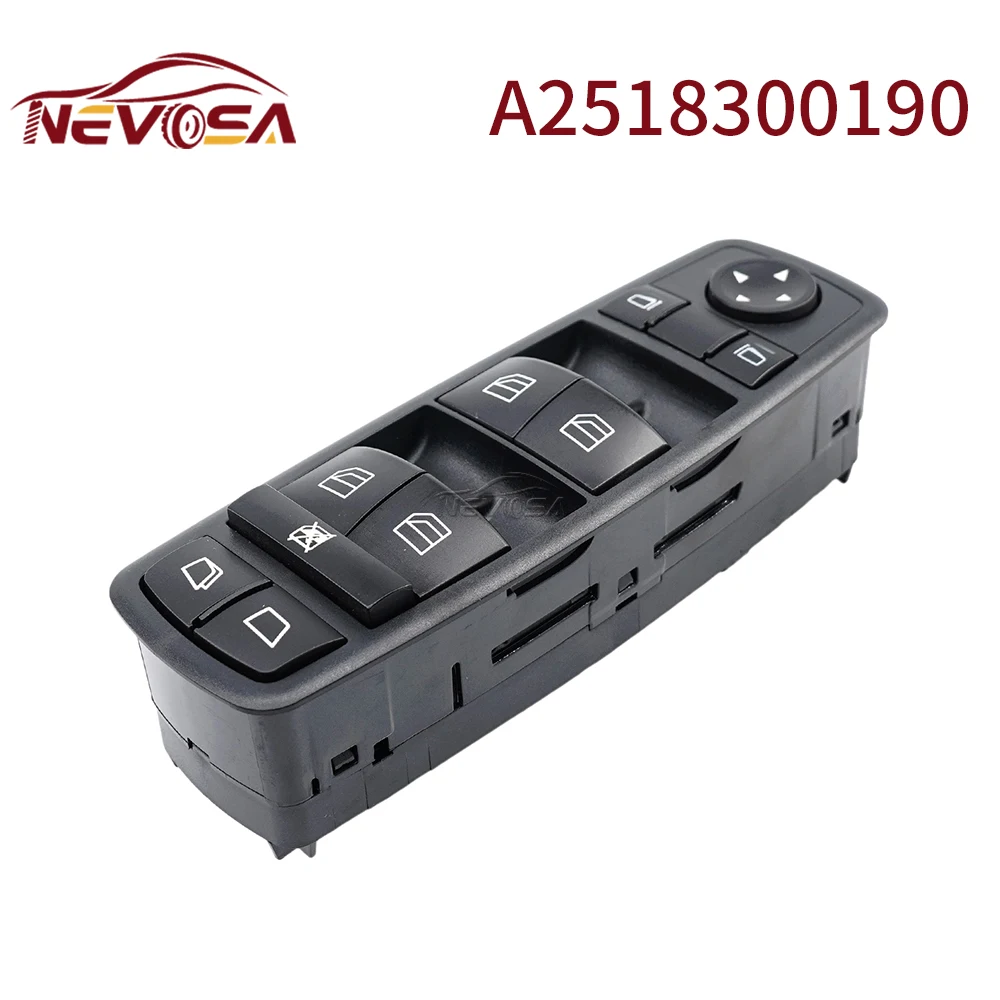 

NEVOSA Автомобильный переключатель стеклоподъемника evosa A2518300190 для Mercedes Benz Class A B GL ML R GL320 GL350 R320 R500 R63