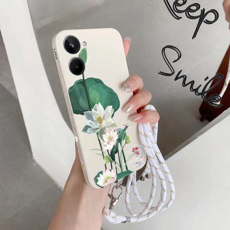 Elegant Lotus Silicone Phone Case - Stylish and Durable Cover