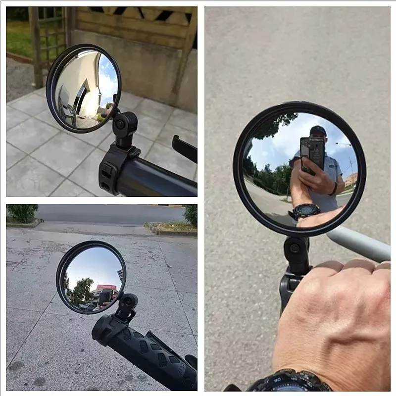 Motorcycle Mirror 2025 Now Rearview Side Mirror For Safety View Turning Left Right Adjustable Mini