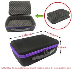 DIY Foam Hard Carry Case - Travel Zipper Bag for Outdoor Accessories, Shockproof and Customizable (No. 10 bolang)