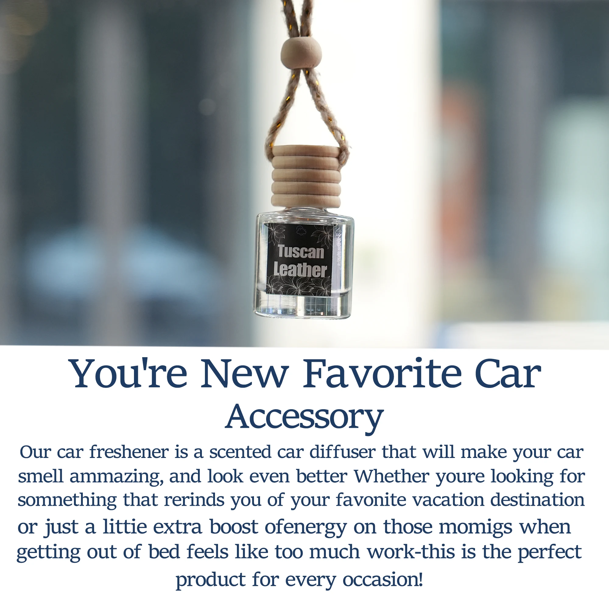 Mahogany Teakwood Car Air Freshener 4