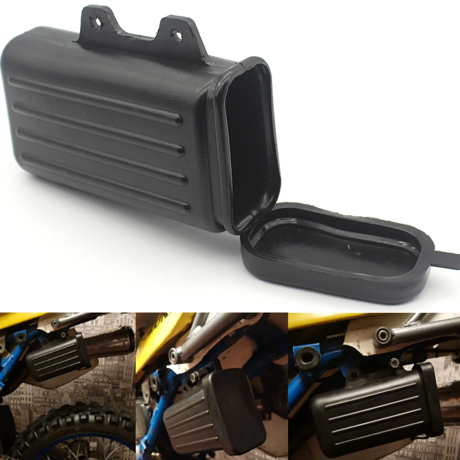 Support de BoîTe à Outils de Sentier de Moto Bouteille Tube à Outils de  Conteneur D'Outil de Motocross Tout-Terrain pour Suzuki