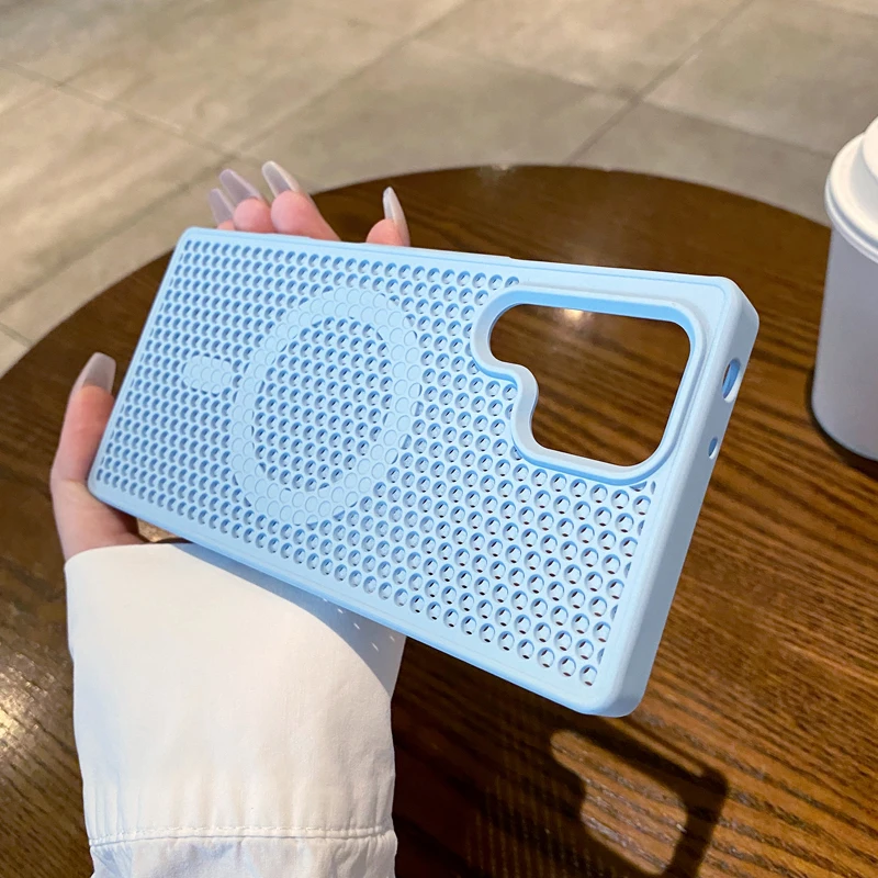 Magnetic Honeycomb Heat Dissipation Breathable Cooling Phone Case