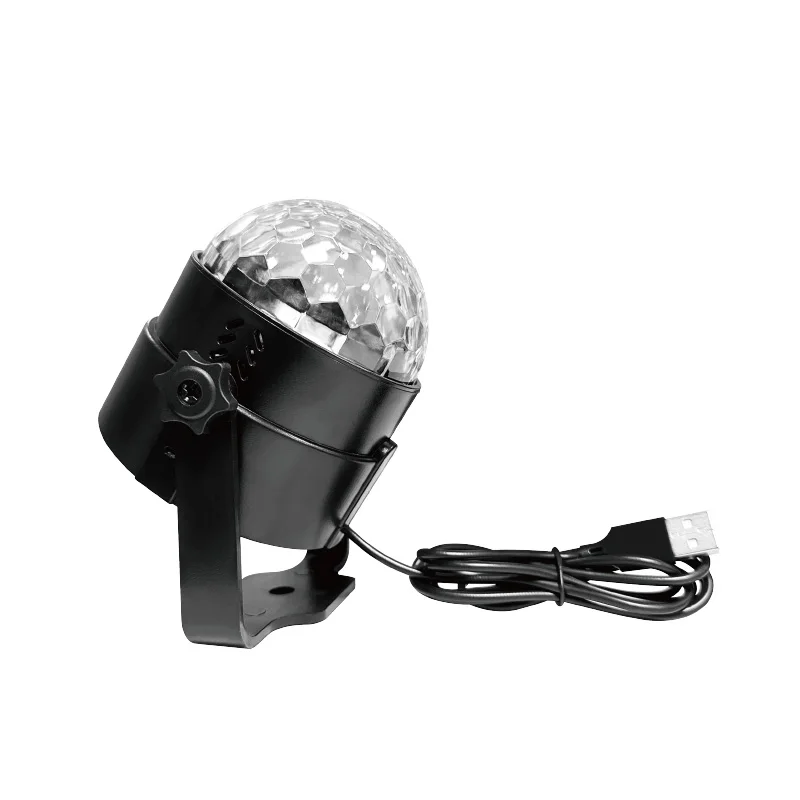 YSH USB Little Magic Ball Mini Projector RGB Disco Ball Family Party Lights New Year Glow In The Dark Party Supplies LED Light