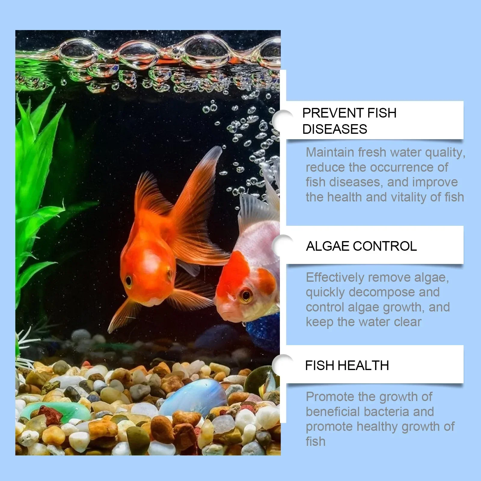 Algae Removal Powder Fish Tank Cleaning Moss Removal Algae Water Purification Does Not Hurt Fish Moss Agent