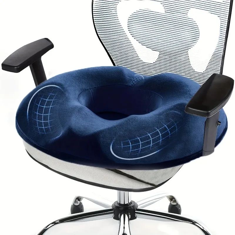 1pc Orthopedic Memory Foam Donut Pillow Coccyx Seat Cushion Hemorrhoid Cushion Tailbone for Pregnant Butt