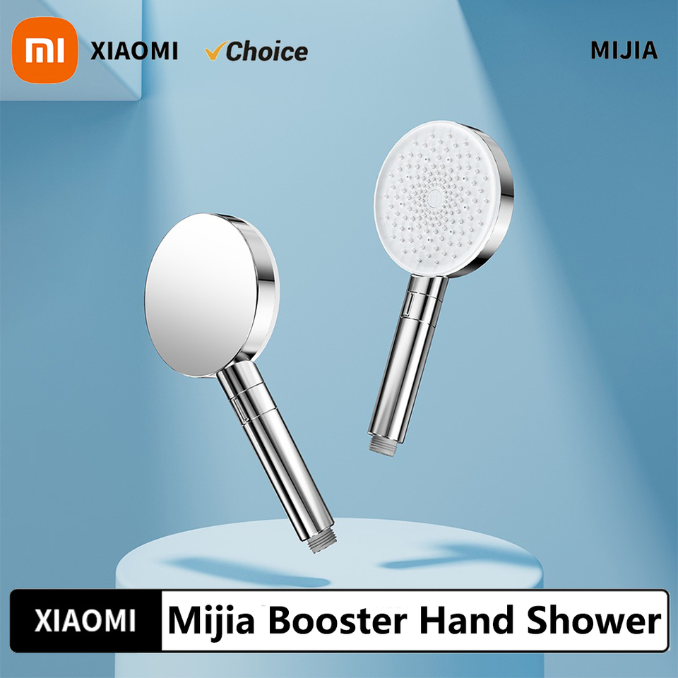 New 2025 Xiaomi Mijia Booster Hand Shower Pressurized Water Outlet Low-Noise Water Inlet Technology Anti-scald Handle Design