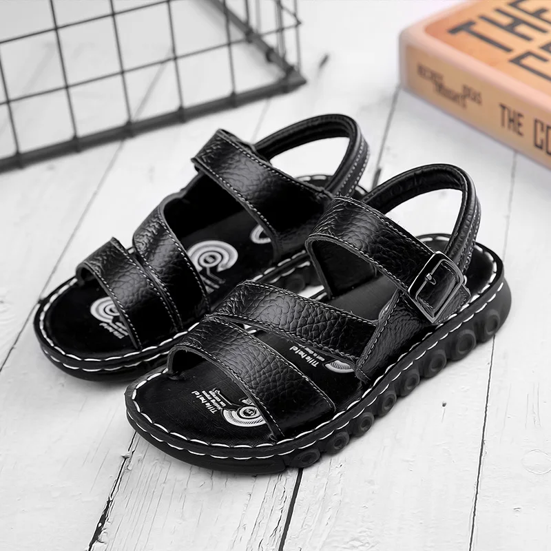 Summer Children Sandals Fashion Sneakers Lightweight Non-slip Soft Bottom PU Leather Boys Comfortable Shoes kids shoes children sandals kids sandals