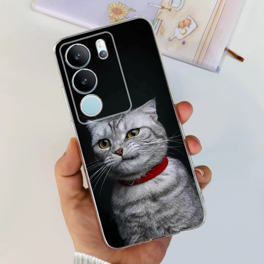 Stylish Painted Clear Silicone Soft TPU Phone Case