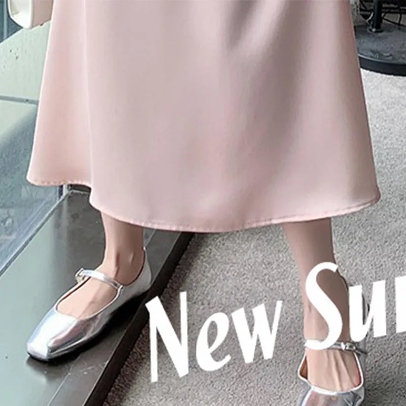 Maternity Silky Half Dress Summer Maternity Collection A-Line Half Skirt for Stylish and Slim Look Perfect for Pregnant Women