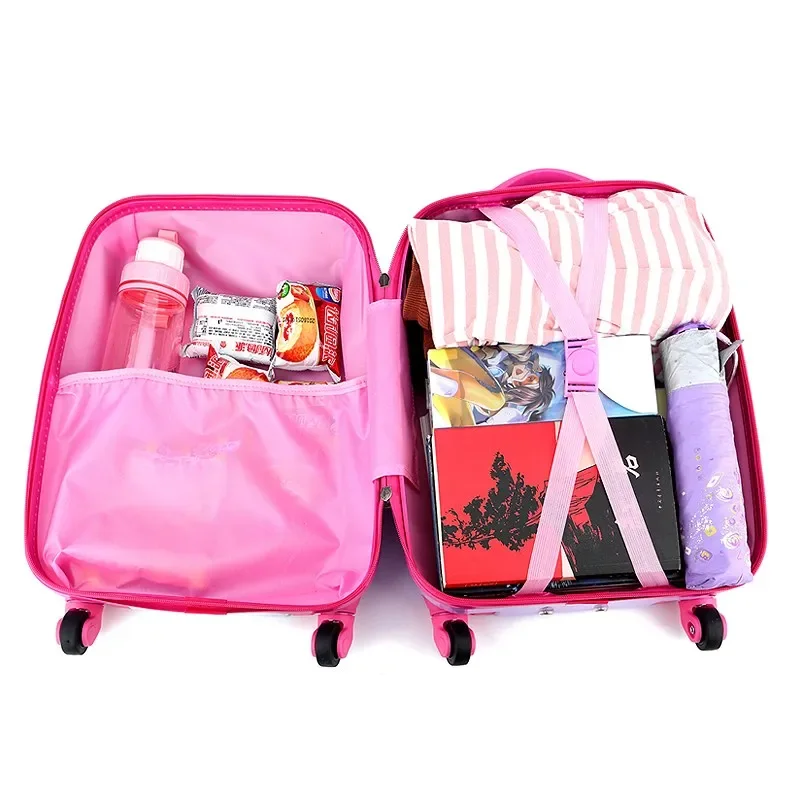 18 inch Disney travel suitcase with wheels Cartoon Travel bags for children rolling luggage carry ons cabin trolley luggage