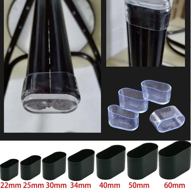8X Furniture Leg Foot Protector Transparent Table And Chair Foot Cover Silicone Wear-resistant Cap Noise Reduction Protect Floor 1