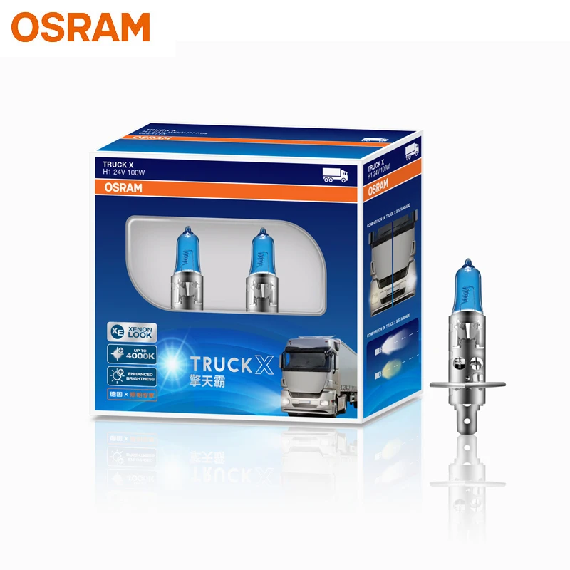 OSRAM H7 H4 H3 H1 24V Truck X Headlight High-Power 100W/130W 4000K Up to  70% Brightening And Whitening Halogen Lamp (Pair) - AliExpress