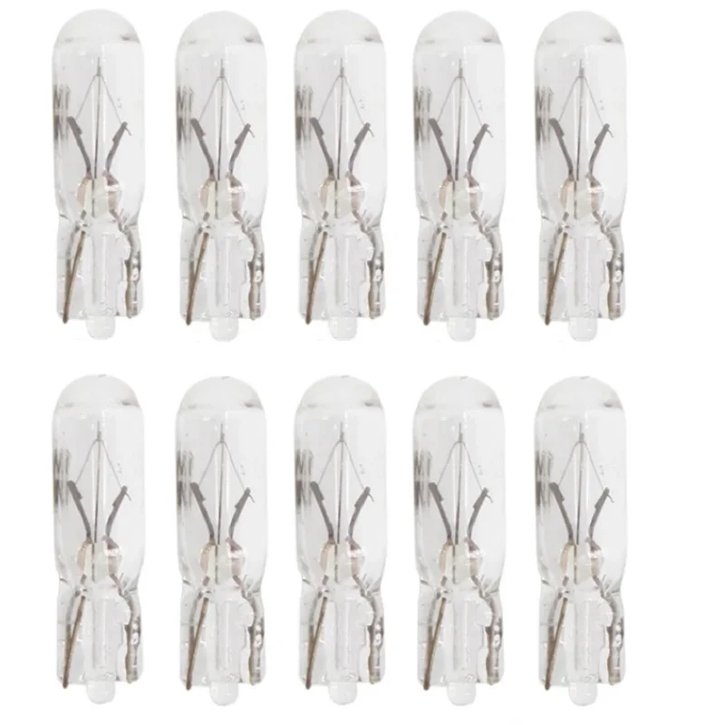 Автомобильная галогенная лампа 4/10P T5 T10 T13 T15 BA9S G18, приборная ...