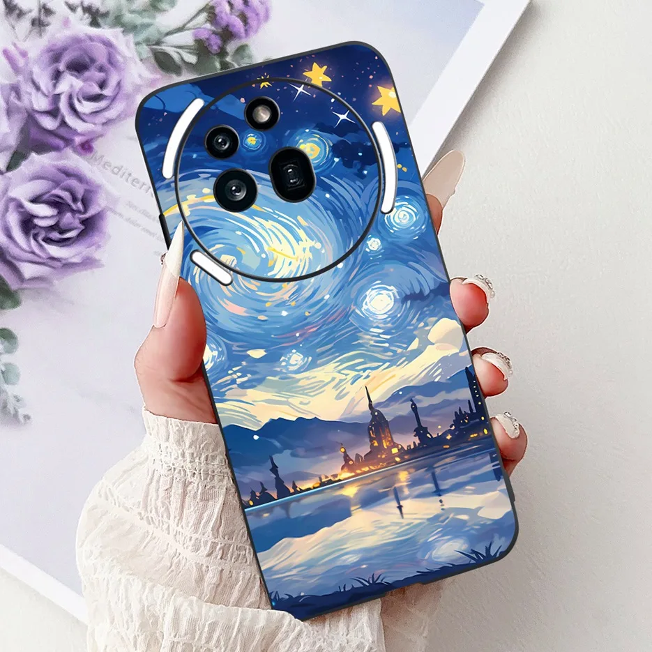 Cute Cat Lion Painted Shockproof Phone Case - Soft and Stylish Cover