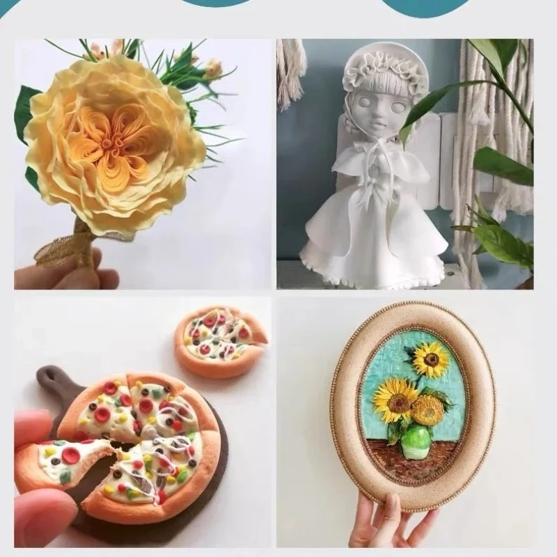 180g 화이트 일본 점토 헤어티 소프트 경량 점토 DIY 수제 공예 꽃 귀걸이 쥬얼리 인형 장난감 장식 재료