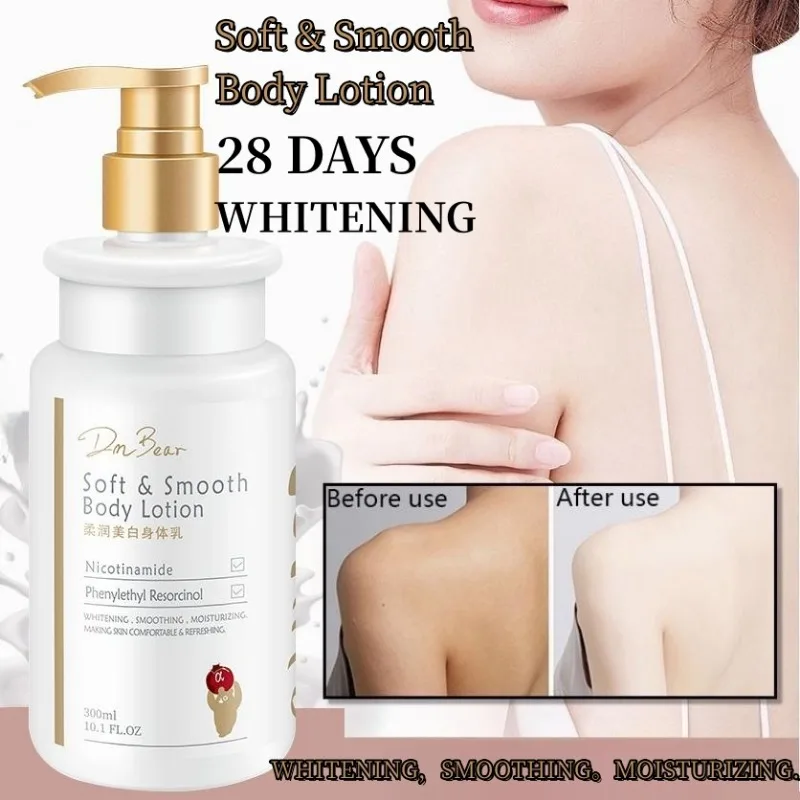 Niacinamide 377 Whitening Vitamin E Body Lotion Smooth Lightening Skin Moisturizing Cream Removes Dry Scaly niacinamide fruit acid body milk brightens skin tone removes chicken skin hydrates and moisturizes body milk skin whitening