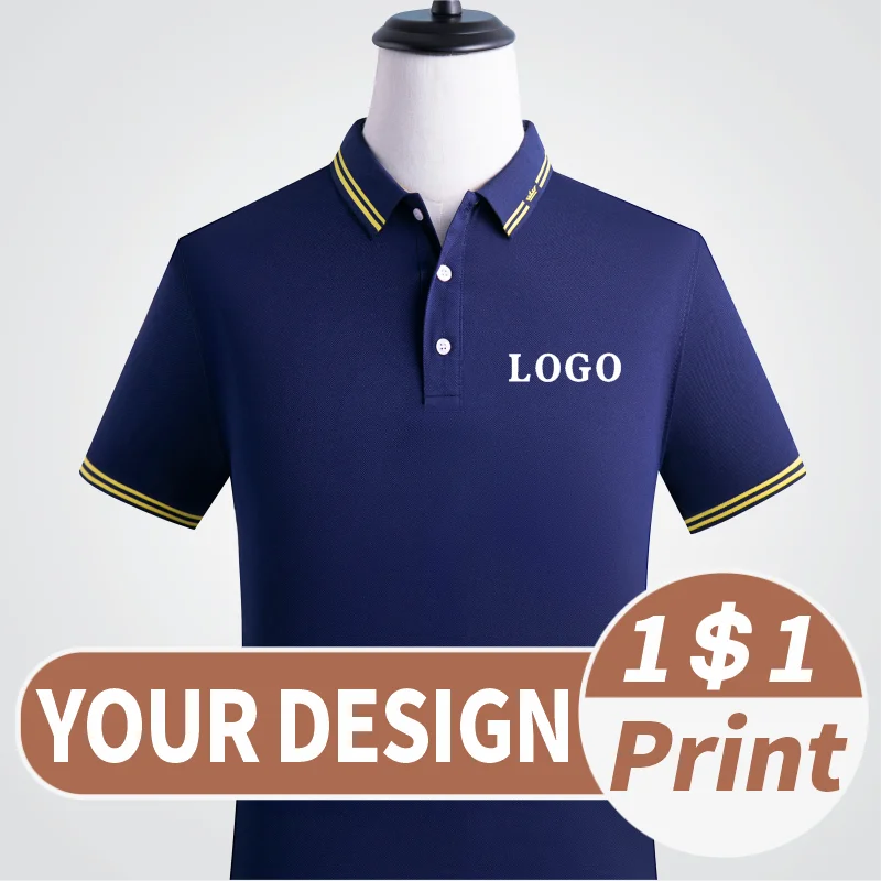 Men's and women's casual short sleeved customized logo Summer trend shirt embroidery Corporate Group Stamp Inscription DIY communigate pro corporate