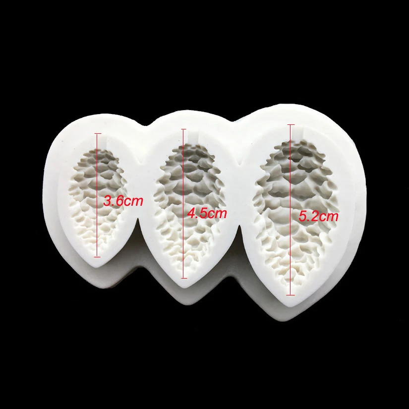 Tannenzapfenformen, 100 % Platin-Silikon, Sugarcraft-Form, Fondant-Kuchendekorationswerkzeuge, Backgeschirr – Detail 4