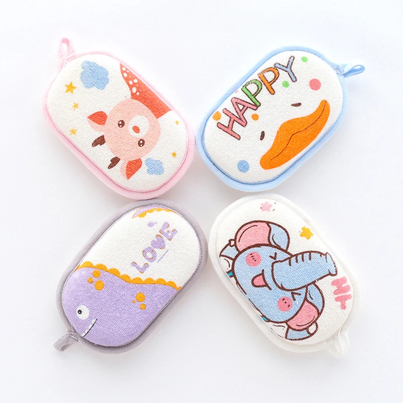 

Cartoon Animal Baby Bath Sponge Soft Shower Sponge Body Wash Sponge for Kids Bath Hair Wash Sponge Newborn Bath Cleaning Towel