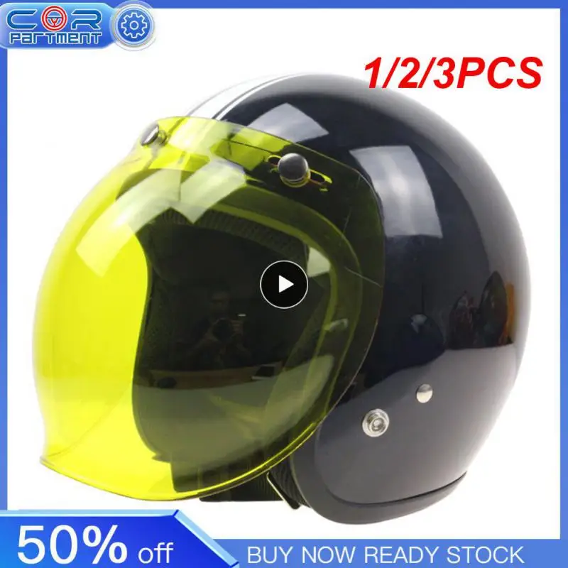 

1/2/3PCS Japan Tech Universal moto helmet Bubble shield flip up helmet windshield UV 400 sunshield for helmets