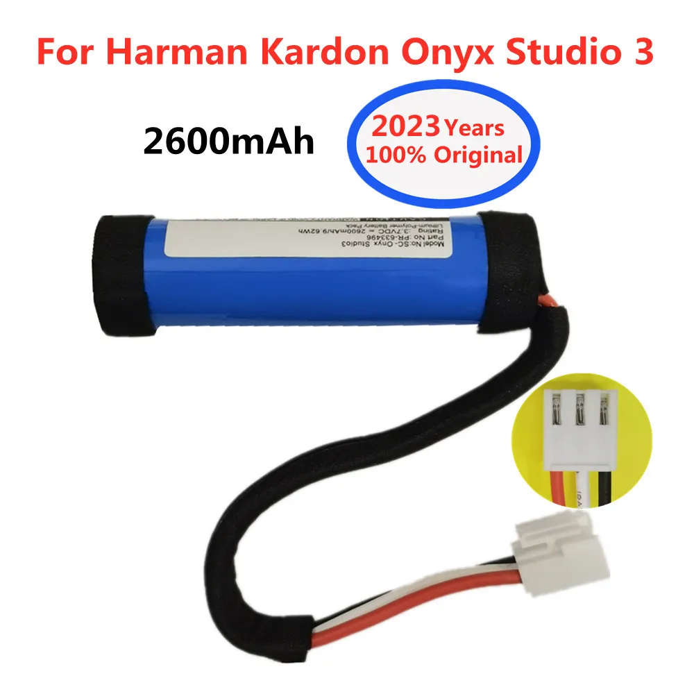

Original Replacement Battery For PR-633496 Harman Kardon Onyx Studio 3 Studio3 Special Edition Bluetooth Audio 2600mAh Batteria