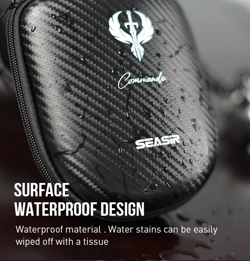 Description Picture 6 of itemSEASIR Commando Carbon Fiber Pattern Baitcasting Fishing Reel Bag Eva Waterproof Pouch Case Cover