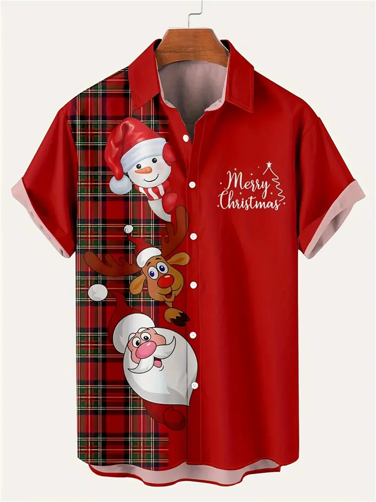 Christmas Shirts Children Short Sleeve Tops Child T Shirt Cartoon Children's Blouse Summer Boy Child Shirt Children Clothes