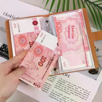 1 Pezzo Portafoglio per Risparmi Finanziari, Libro per Risparmiare Contanti, Libro Ricordo, Borsa Porta Contanti