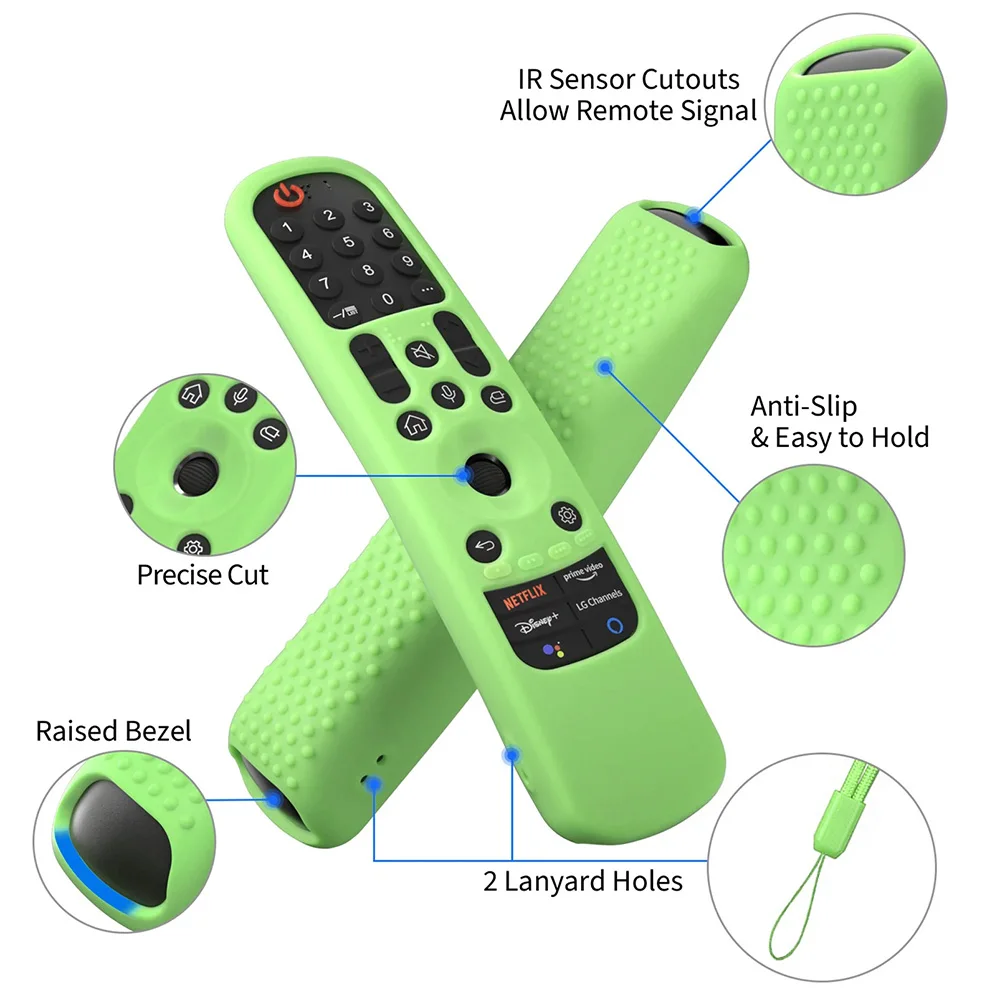 Shockproof Silicone Remote Control Cover in Black
