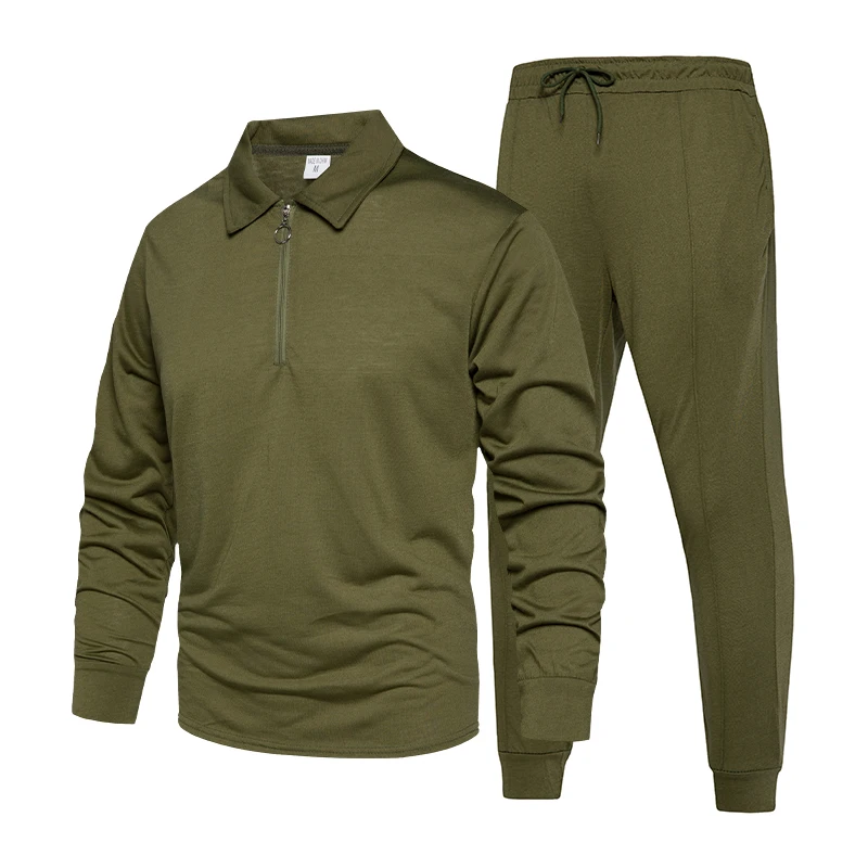 mens jogger sets Men's Jogger Tracksuit Sportswear Casual Sweatershirts Sweatpants Streetwear Pullover Solid Color Autumn Sports Suit Men Sets mens matching sets