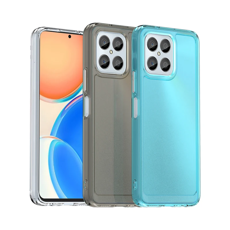 Custodia Trasparente Per Honor X6 Cover Per Honor X6 Fundas Coque Candy Color Soft Flessibile Tpu Paraurti Posteriore Per Honor X6